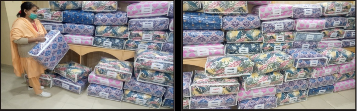 Distribution of Blankets and Quilts